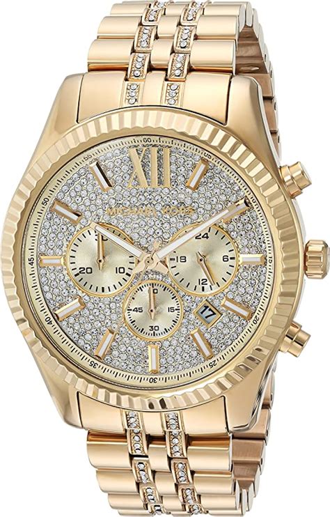 Michael Kors Men's MK8579 Analog Display Analog Quartz Gold 